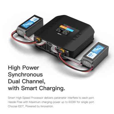 Зарядное устройство для дрона iSDT K4 AC 400W DC 600Wx2 (HP0015.K4) Винница