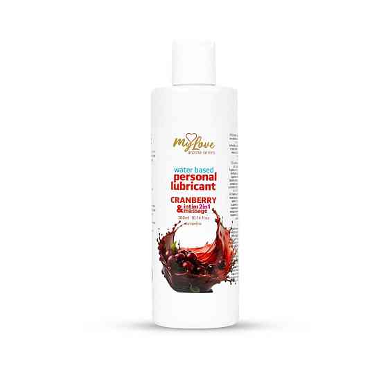 2в1 лубрикант та масажний гель - MyLove Aroma Series Intim&Massage Cranberry, 300 мл Sex Aura Київ
