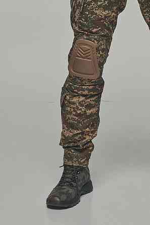 Военные мужские летние брюки хищник усиленные, полевые пштан рип стоп с липучками с наколенниками Львов