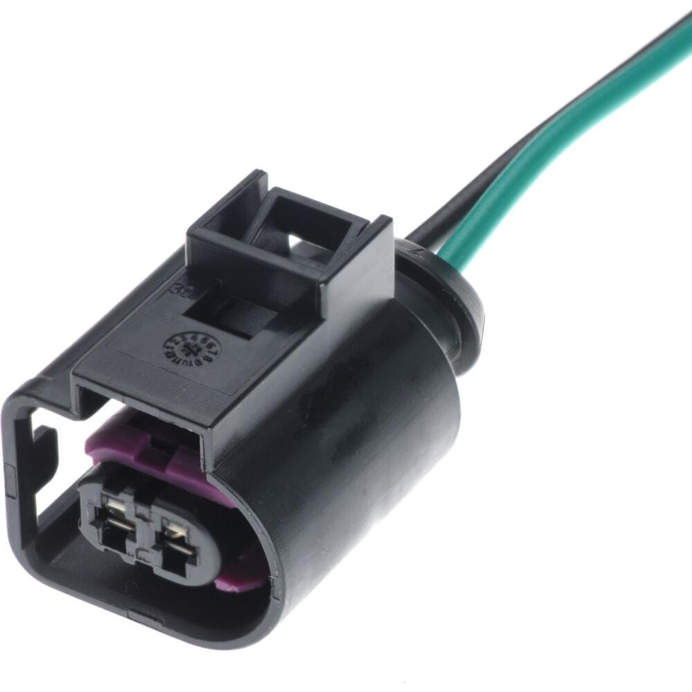 Електричний з'єднувач із дротом, 2-контактний, Дат. Колінвала, Топл. Форсунка, Генератор, Сигнал, Чорний, Київ - фото 1