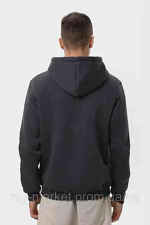 Худі чоловіче базове утеплене RAY BASIC темно-сіре (U0401M-Dark Grey) Київ