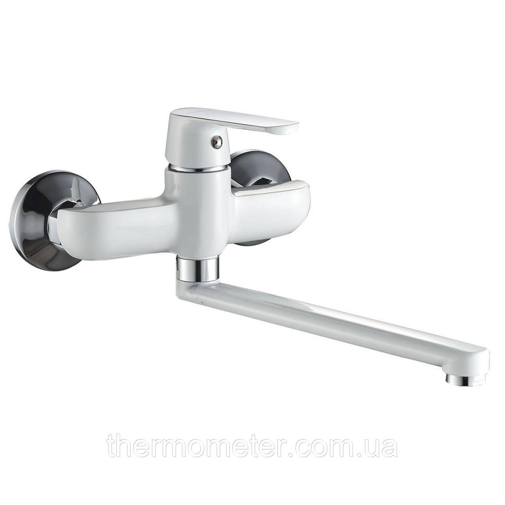 Смеситель для кухни со стены Globus Lux Laguna GLA-0104-7-WHITE Киев - изображение 2