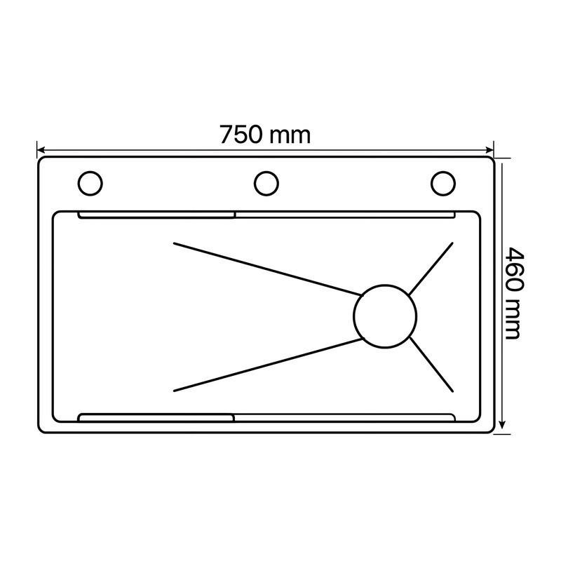 Мийка багатофункціональна Zerix ZH7546-SET-05 Decor Graphite з вбудованим змішувачем з нержавіючої сталі   ( 19087 ) Харків - фото 3