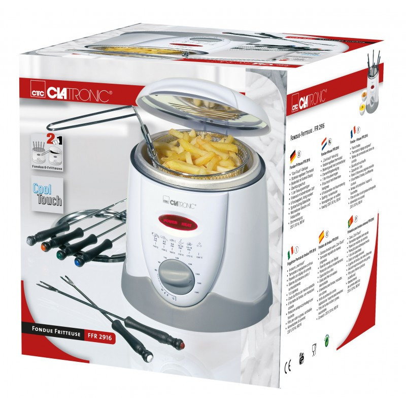 Электрическая Фритюрница - фондю 2в1 1 литра Clatronic FFR (2916) 840 Вт Нововолынск - изображение 7