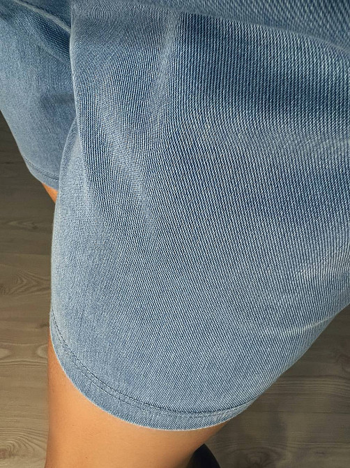 Шорти жіночі джинсові Kenalin 460-4 тенсель тонкі короткі на резинці блакитні, блакитний, M, M, 77 с Одеса - фото 7
