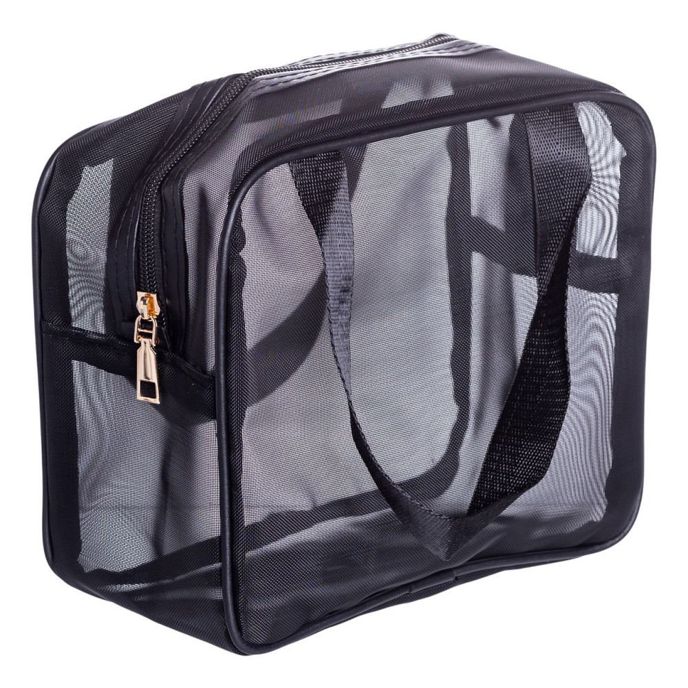 Набір прозорих жіночих косметичок для дому 3 (шт) Чорний HP-16-5K Київ - фото 5