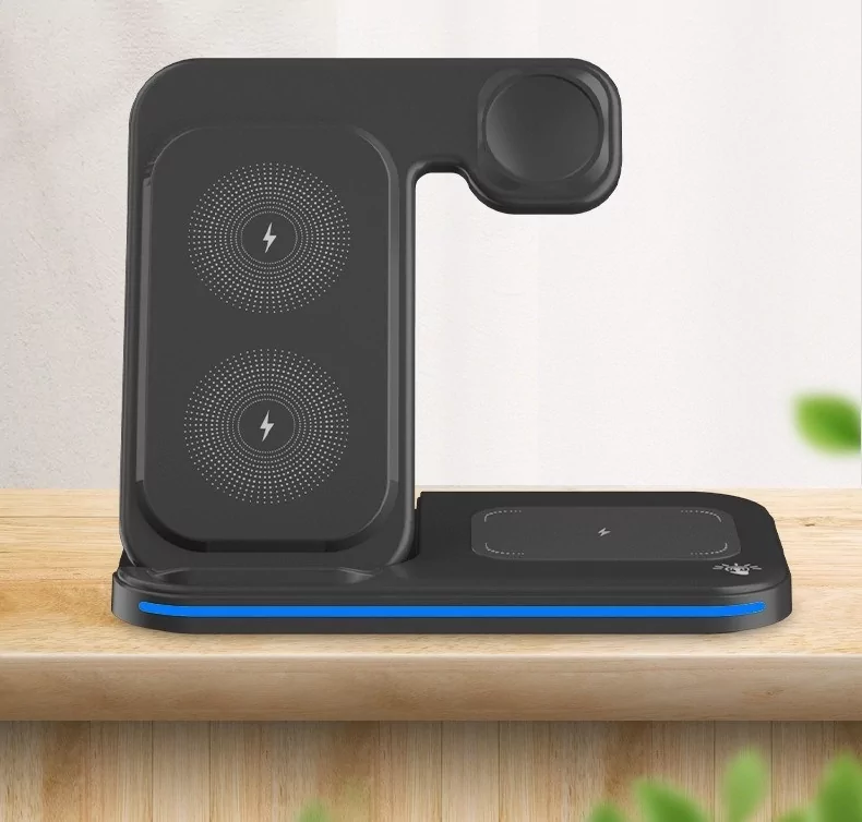Бездротова зарядна станція OJD-95 Wireless Charger Stand (з функцією MagSafe) 15W Київ - фото 3
