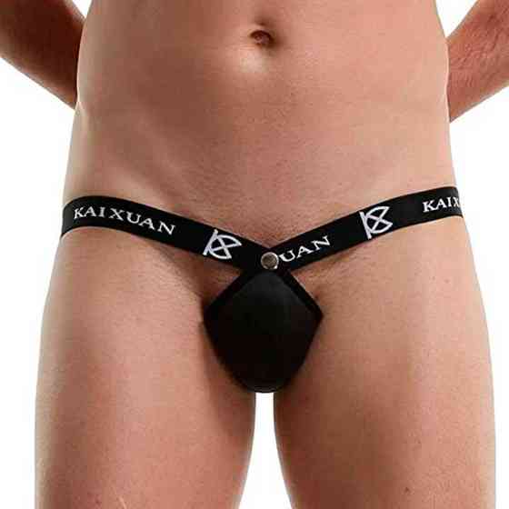 Чоловічі стрінги з пуш-апом "Kaixuan" - Чорний - L Вінниця