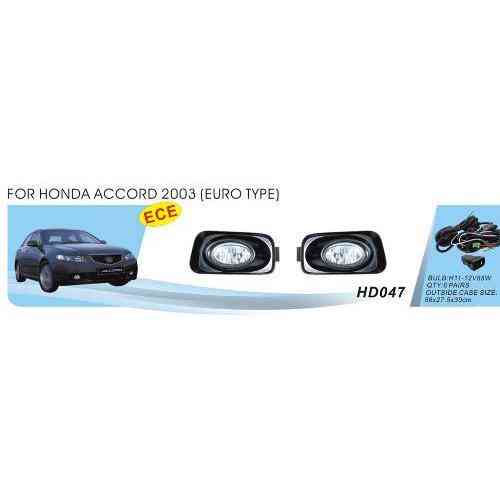 Дополнительные фары Honda Accord 2003-2006 Euro Type HD-047 с электропроводкой H11 12V55W Харьков