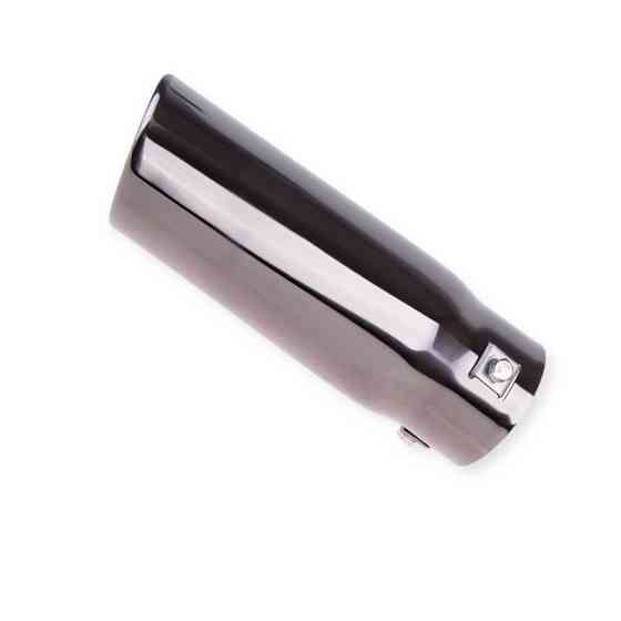 Насадка глушник чорний глянець d 64мм, l 203мм, зовнішні 89х71мм Мукачево