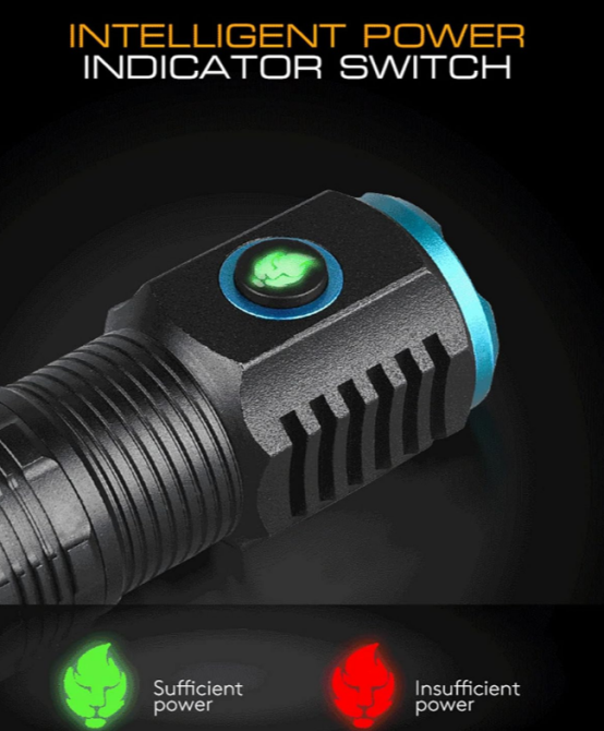 Ручний ліхтар Rablex RB902, Li-ion 18350, Zoom, ЗУ Type-C, Дніпро - фото 8