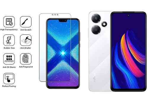 Защитное стекло NeoGlass для Infinix Hot 30, Hot 30 Play – ультрапрозрачное и устойчивое Киев