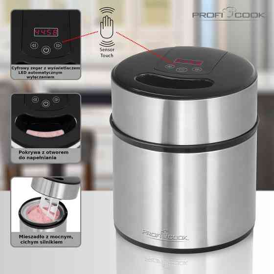 Морожениця 1800 мл з дисплеєм і таймером Profi Cook PC-ICM (1140) 12 Вт Нововолинськ