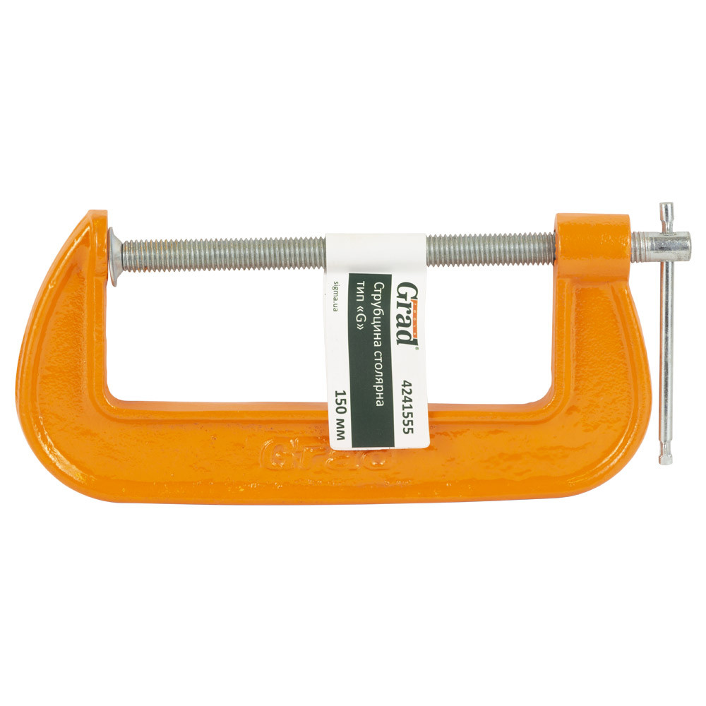 Grad Струбцина столярная тип G 150мм GRAD (4241555) Коломия - фото 2