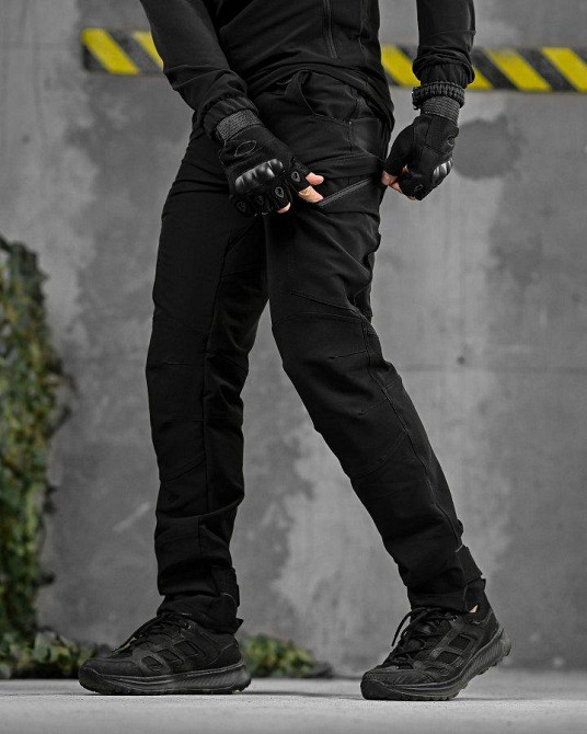 Летний тактический костюм 8в1 TIRAN  черный ДЛ6514 Одесса - изображение 7