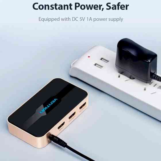 Сплиттер HDMI Vention 1x2 4K 30Hz из алюминия Киев