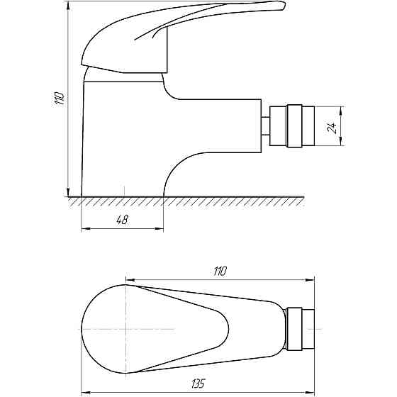 Змішувач для біде EcoMix ENERGO E-GEZ-106 Киев