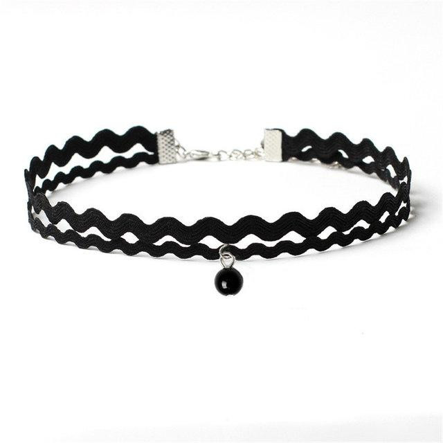 Чокер для дівчини чорний Київ - фото 1