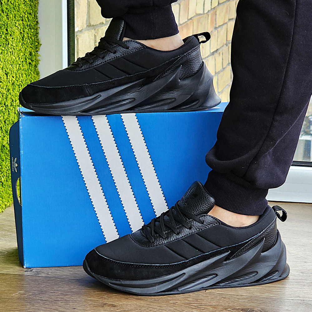 Термо Кроссовки Adidas $harks Мужские Адидас Акулы Черные Еврозима (размеры:41,42,43,44,45) Видео Обзор - 34-3 Днепр - изображение 1