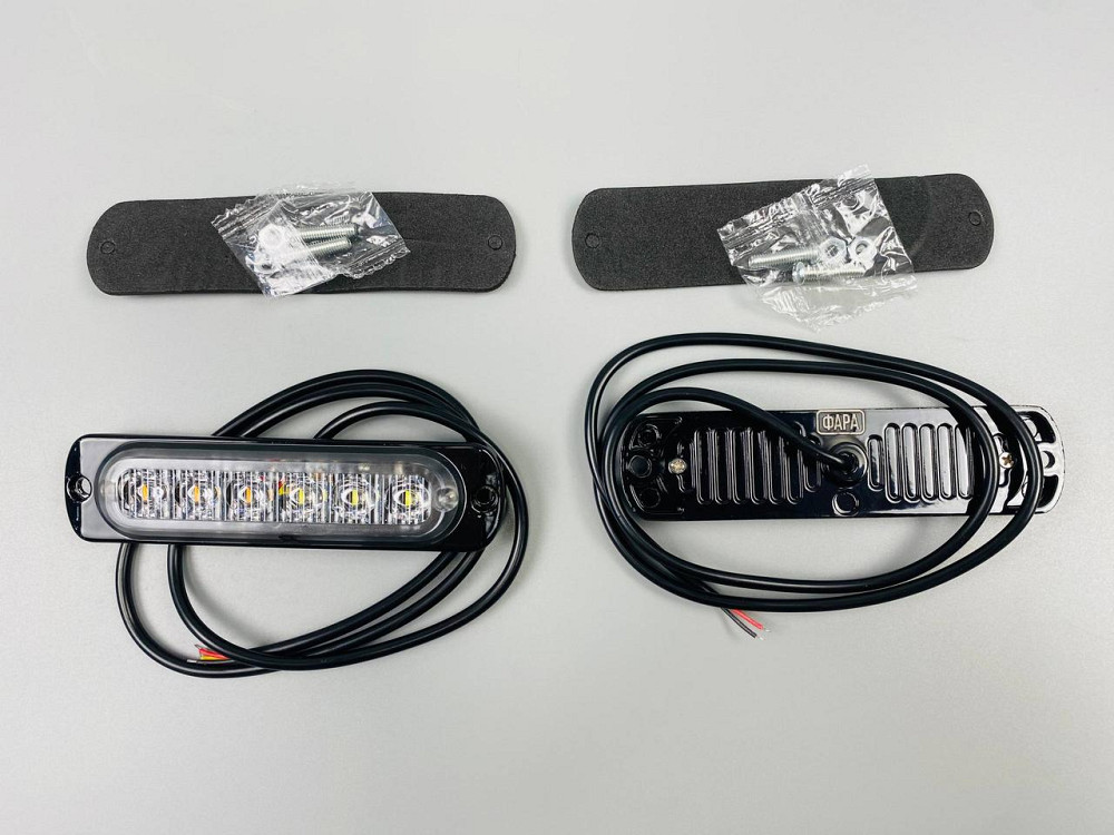 Стробоскоп автомобільний, Аварійні попереджувальні вогні для транспортних засобів LED 12В/24В (6 Led діодів) Мукачево - фото 1