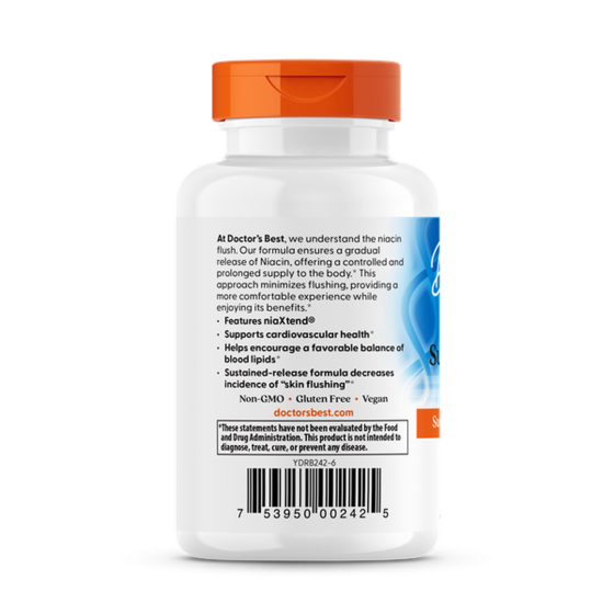 Витамин В3 (ниацин) Doctor's Best Niacin 120 таб Киев