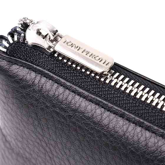 Оригинальный женский кошелек из натуральной кожи Tony Perotti 20903_1 (2651 nero) Черный Киев