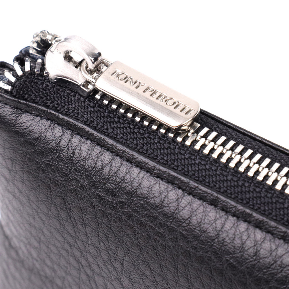 Оригинальный женский кошелек из натуральной кожи Tony Perotti 20903_1 (2651 nero) Черный Киев - изображение 6
