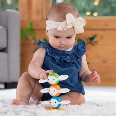 Развивающая игрушка Fat Brain Toys Магнитная пирамидка Веселые пчелки Dizzy Bees (F294ML) Винница - изображение 3