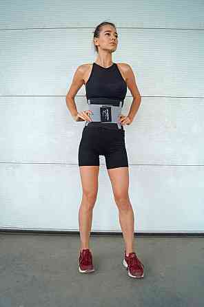 Пояс-корсет  для підтримки спини PowerPlay 4305 (110*24 см) Чорно-сірий Луцк