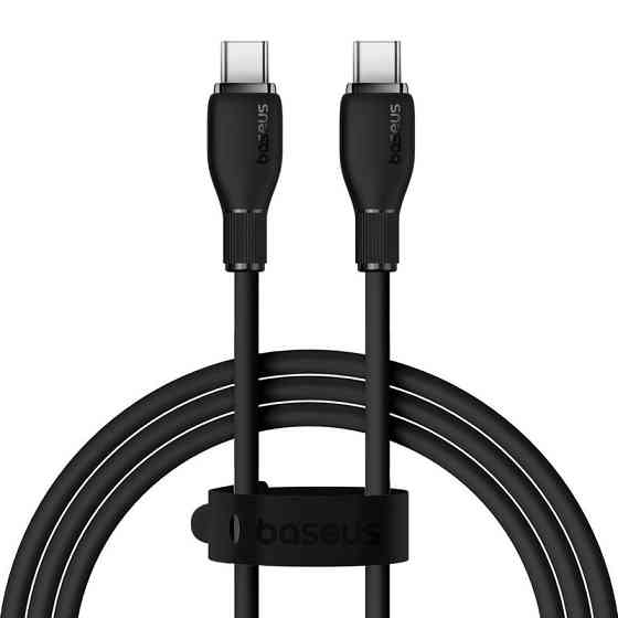 Кабель Baseus Pudding Series Fast Charging Cable Type-C to Type-C 100W 1.2m Cluster Black Одесса