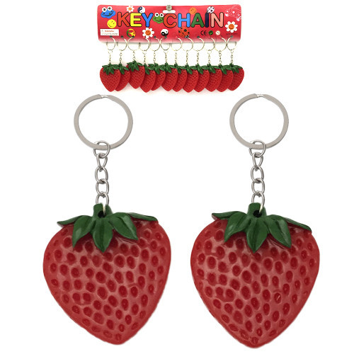 Брелок для ключів модний Полуниця 12 шт Київ - фото 1