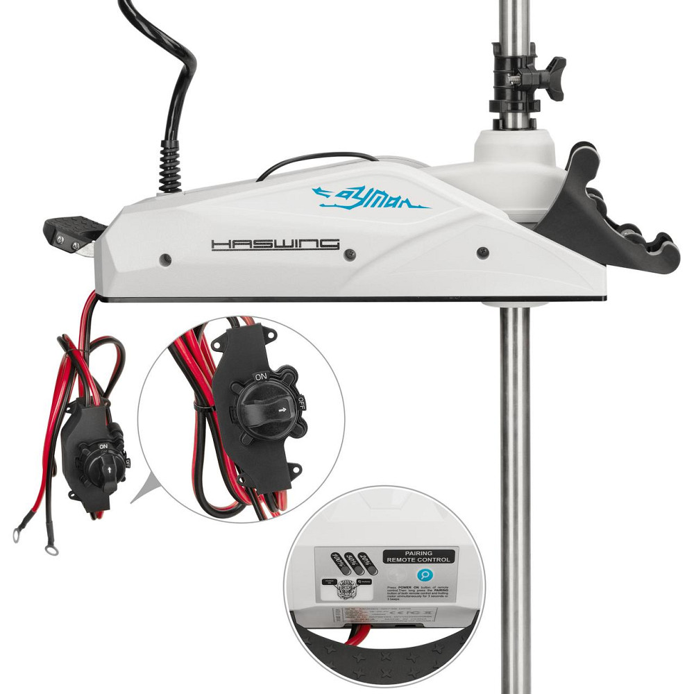 Електромотор Haswing Cayman B 80Lbs 24V GPS білий Київ - фото 2