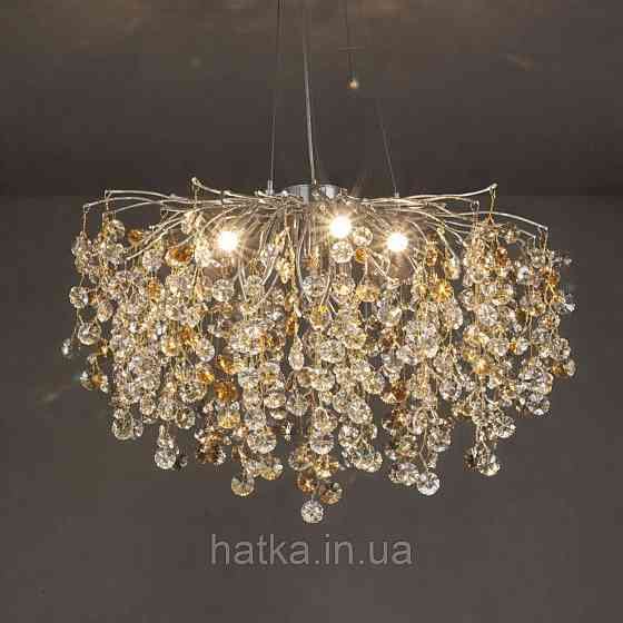 Люстра хрустальная подвесная Sirius WM-7015/800 хром Киев
