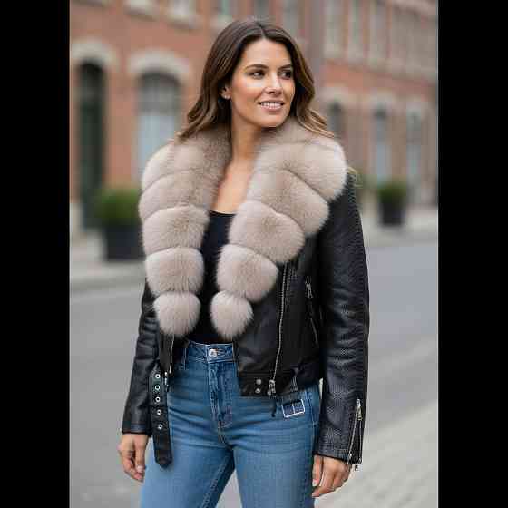 Косуха куртка женская с мехом Песец под Соболь 40 Харьков