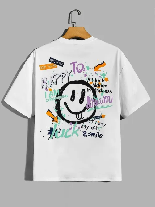 Футболка мужская с принтом  48 Белая 2664092968 Днепр - изображение 1