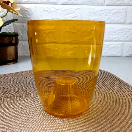 Вазон Орхідея 15*17см бурштиновий Алеана Житомир - фото 2