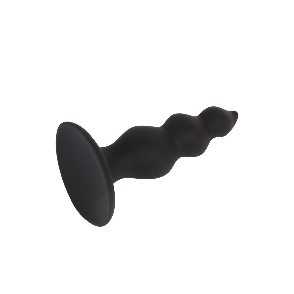 Анальная пробка с волнистой поверхностью Chisa Black Mont черная, 4.8 см Sex Aura Киев - изображение 5
