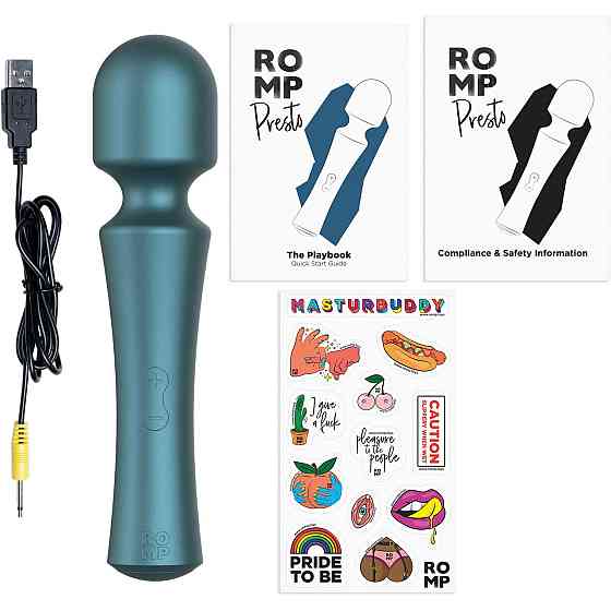 Массажер-микрофон универсальный ROMP Presto в металлическом корпусе, зеленый Sex Aura Киев