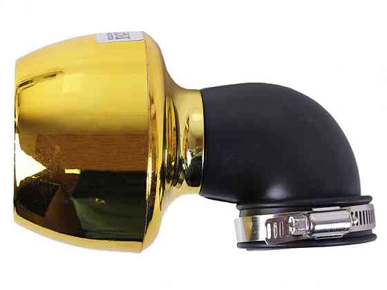 Фильтр воздушный (нулевик) Ø48mm, 90*, турбина (золото) Мукачево