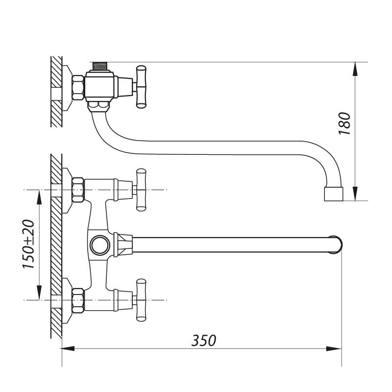 Змішувач для ванни Zerix JIK7 102-A   ( ZX0408 ) 23657 Харьков - изображение 2