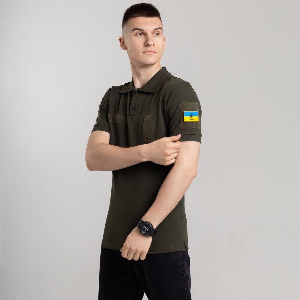 Легкое тактическое летнее мужское хаки поло Pobedov Royal Военное Киев - изображение 5