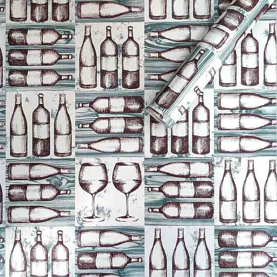 Самоклеюча плівка на паперовій основі 0,45х10м х 0,07мм Винна SW-00000798 Київ