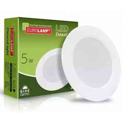 Светильник Eurolamp LED Downlight 5W 370lm 4000K (LED-DLR-5/4(new)) Винница
