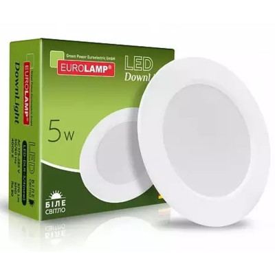 Светильник Eurolamp LED Downlight 5W 370lm 4000K (LED-DLR-5/4(new)) Винница - изображение 1