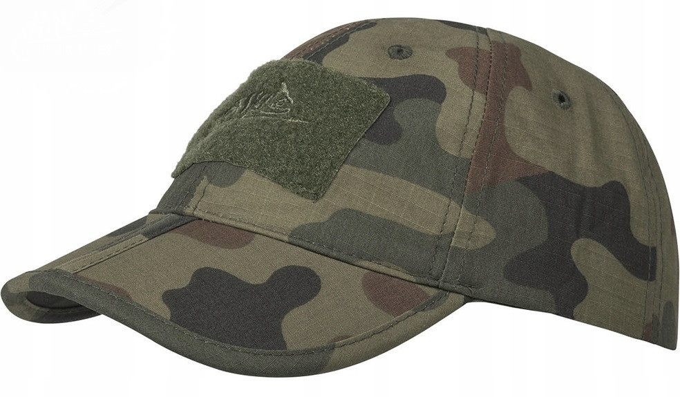 Універсальна Бейсболка (Кепка) зі складним козирком Helikon-Tex "PoliCotton Ripstop" (CZ-BBF-PR-04) Woodland Нововолинськ - фото 1