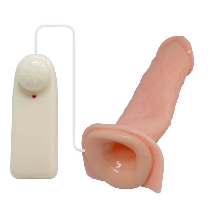 Страпон порожнистий (фалопротез) з вібрацією Baile Vibrating Strap On, беж, 19 × 4 см Sex Aura Київ - фото 7