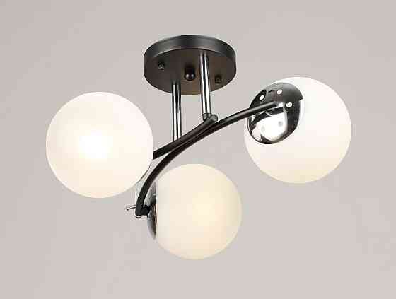 VALESO Люстра стельова на 3 плафони VALESO K2318/3 чорний+хром E27 Коломыя