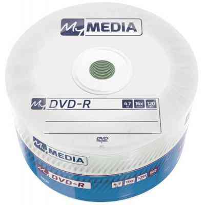 Диск DVD MyMedia DVD-R 4.7GB 16X Wrap MATT SILVER 50шт (69200) Винница
