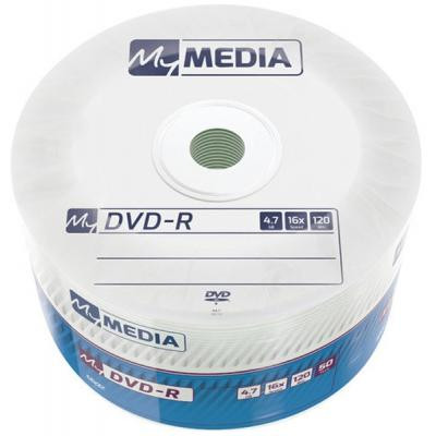 Диск DVD MyMedia DVD-R 4.7GB 16X Wrap MATT SILVER 50шт (69200) Винница - изображение 1