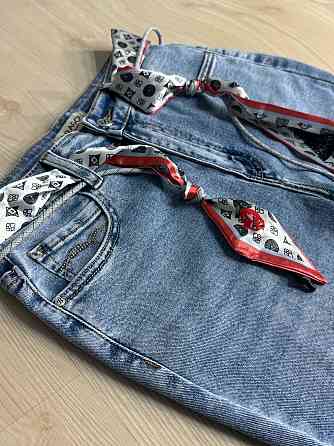 Джинси жіночі Dragon 8330 flare кльош від коліна з поясом збільшені розміри блакитні, блакитний, З6, 36, 102 см, 125 см Київ